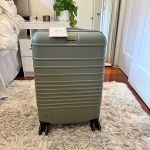 BEIS carry on roller Travel Suitcase-olive